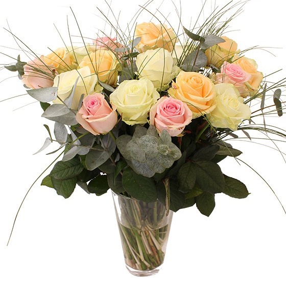 Blumenstrauß Rosen Pastell