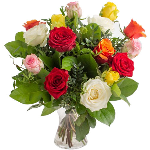 Blumenstrauß gemischte Rosen
